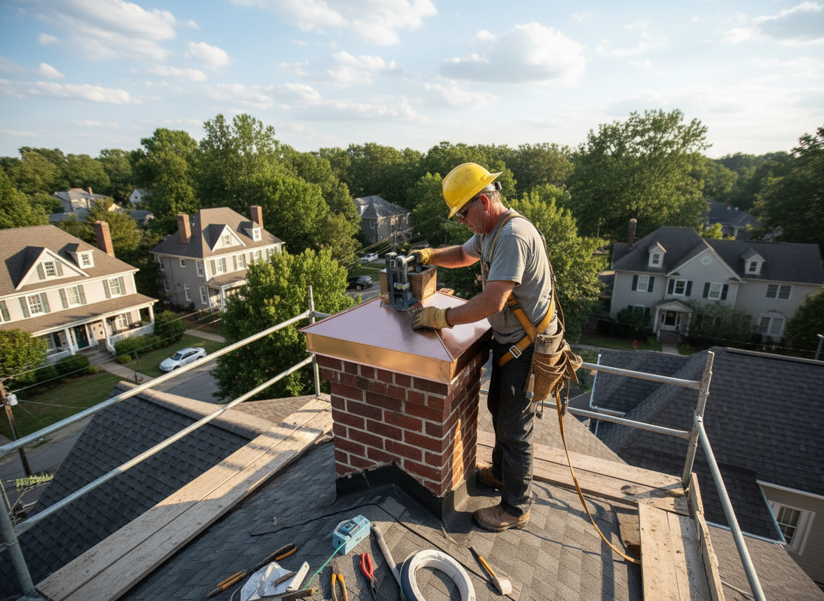 chimney cap repair in Montgomery