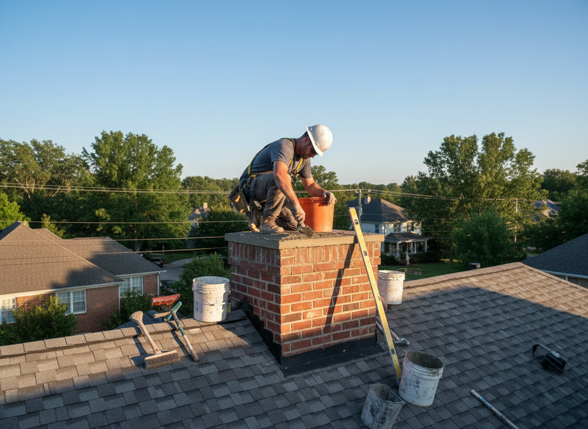 chimney crown repair in Montgomery
