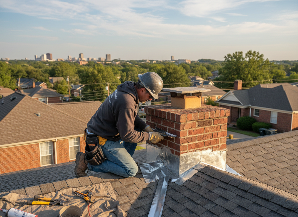 chimney flashing repair in Montgomery