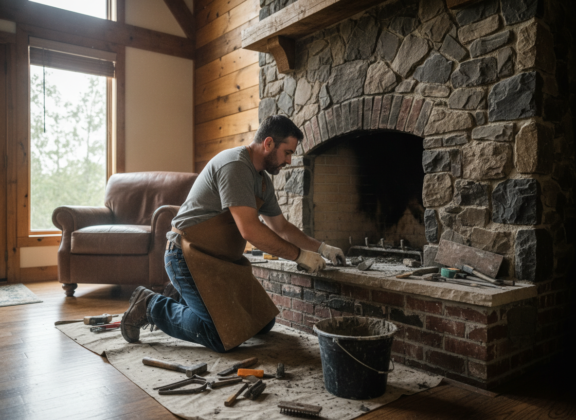 fireplace repair in Montgomery