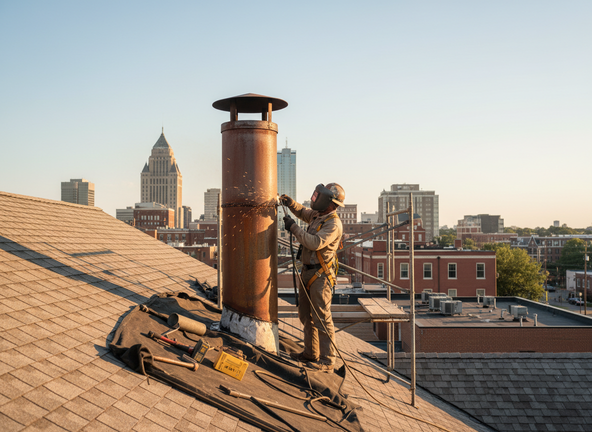 metal chimney repair in Montgomery